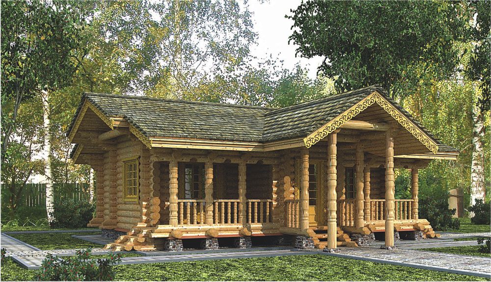 Срубы домов одноэтажных фото Срубы домов одноэтажных фото